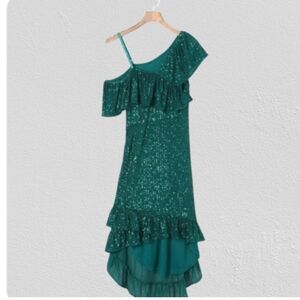 New Green Sequin Holiday Dress